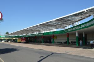 Guichês de atendimento e venda de passagens na Rodoviária Paschoal Lamana, em Olímpia