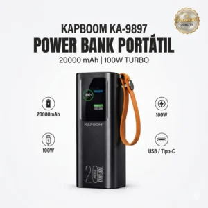 KAPBOOM 20000 mAh: power bank 100 W