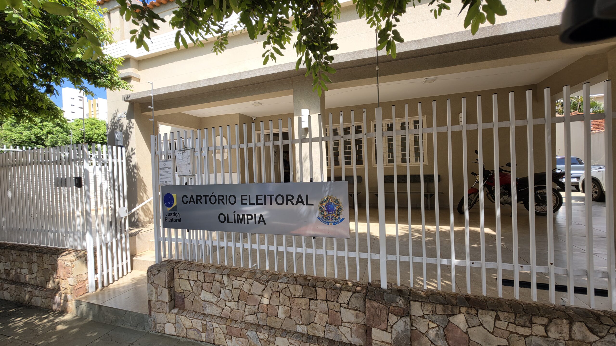 Fachada do Cartório Eleitoral de Olímpia