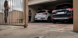 Mulher ameaça vizinha com faca e atinge dois carros com pedras